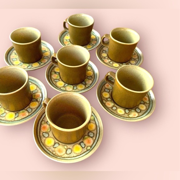 Franciscan Pottery Cups & Saucer Sets - Picture 2 of 10